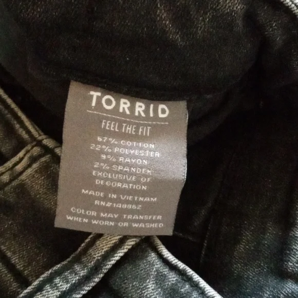 Torrid grayed black pull on drawstring pants with leg stripes - Picture 5 of 11